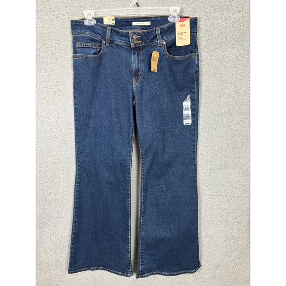 Levi's Superlow Flare Jeans 32 X 32 Blue Denim Waterless Design New With Tag's - Picture 1 of 8